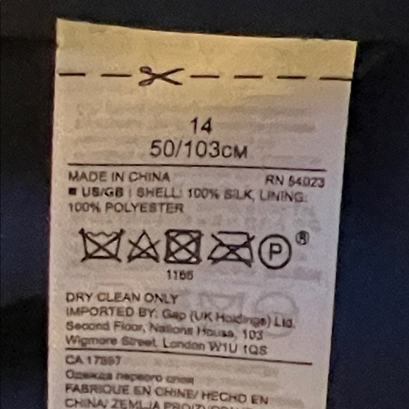 100% Silk Banana Republic Navy, Black, Brown, and White Sleeveless Dress - Picture 15 of 16